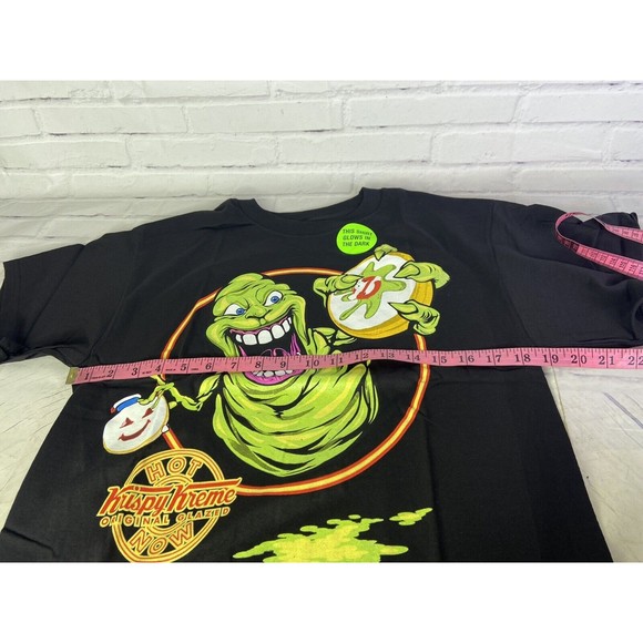 Krispy Kreme Ghostbusters Slimer GLOW in the Dark Limited Edition T-Shirt Size M - Picture 5 of 7